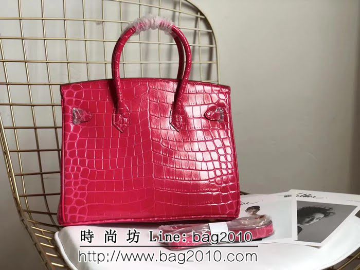 愛馬仕Hermes 鱷魚紋原版牛皮 鉑金包  0AM1632